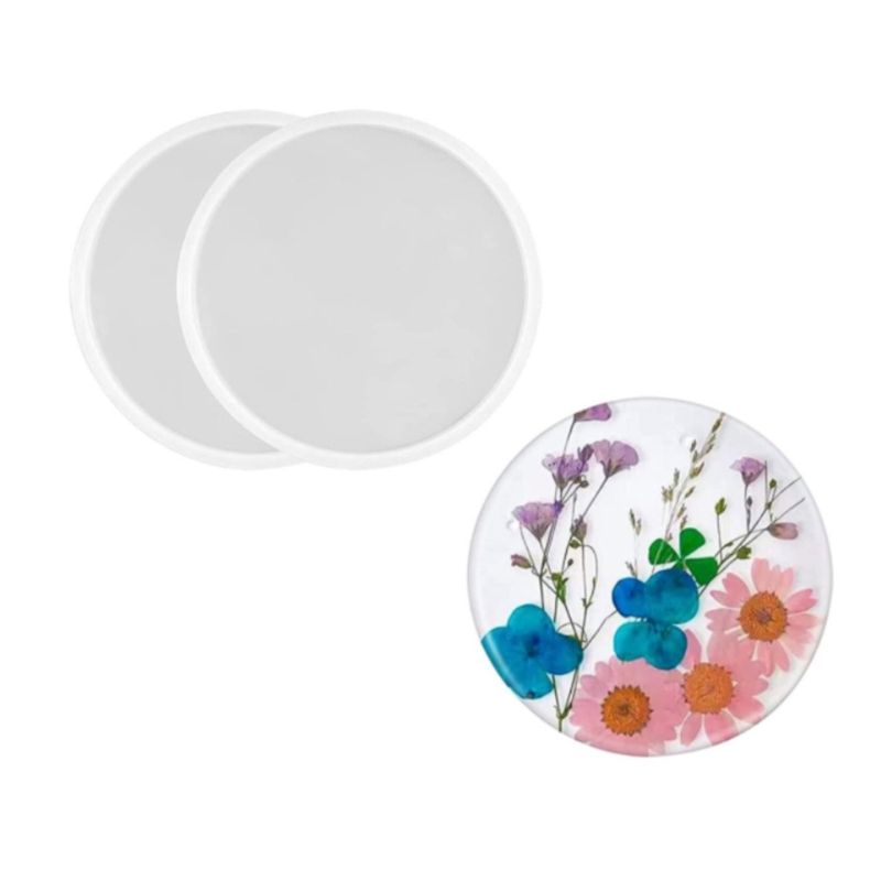 Jewelry Making Table - ถาดรองแก้วเรซินรูปร่างทรงกลมถาดรองแก้วแม่พิมพ์สำหรับทำถ้วยเสื่อการตกแต่งบ้านโต๊ะ