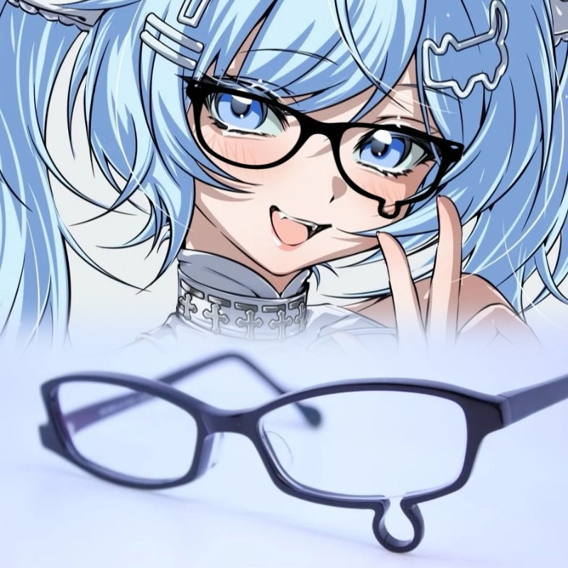 Jewelry Making Glasses - อะนิเมะ Y2K คอสเพลย์แว่นตาไม่มีเลนส์ Unisex Teardrop แว่นตาแว่นตาแว่นตาเครื่องประดับเครื่องแต่งกายเครื่องประดับของขวัญ