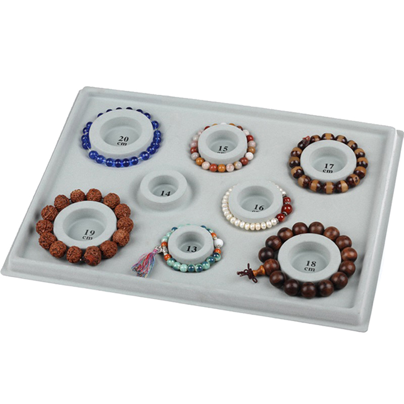 Jewelry Making Table - สีเทา Flocked Bead Board สร้อยข้อมือประดับด้วยลูกปัดเครื่องประดับถาด WorkBenches
