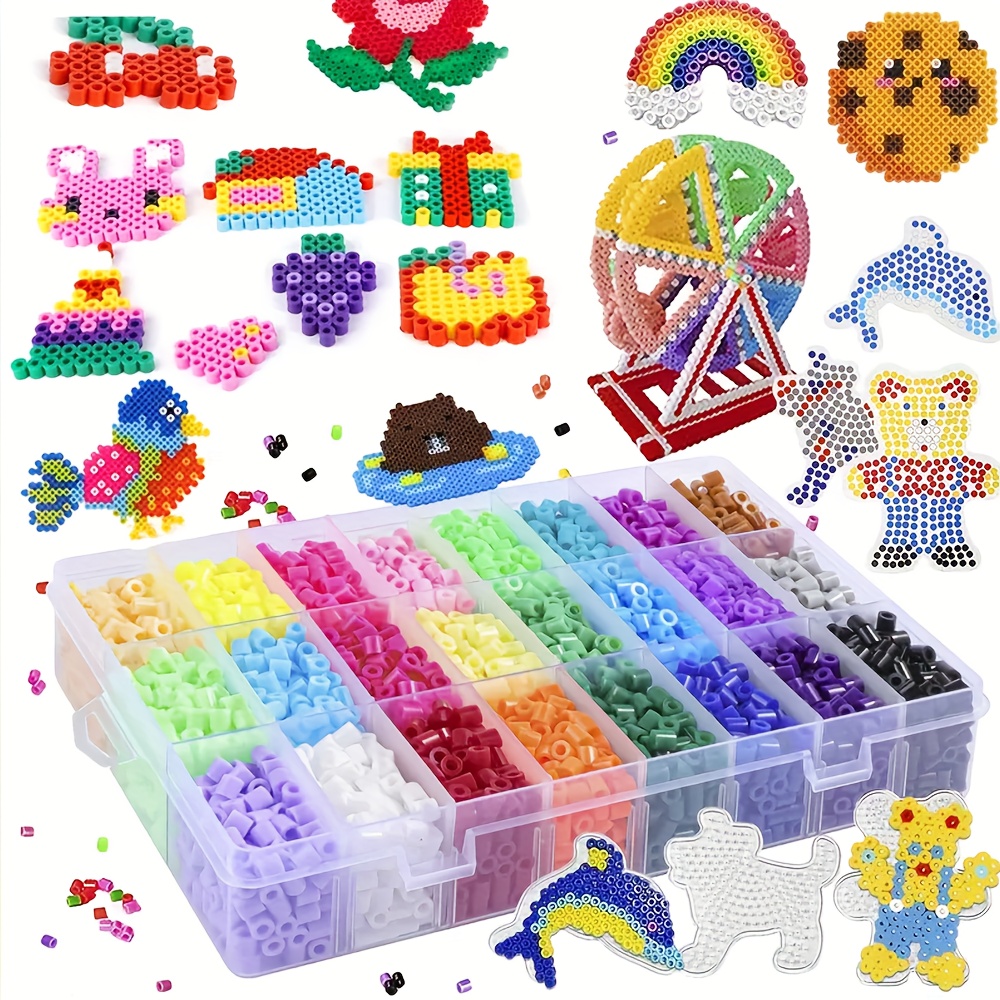 Jewelry Making Ideas With Beads - ชุดทำลูกปัดฮามะ 2.6 มม. - ชุดงานฝีมือศิลปะโมเสคและปริศนาพิกเซลสำหรับทำเครื่องประดับ |