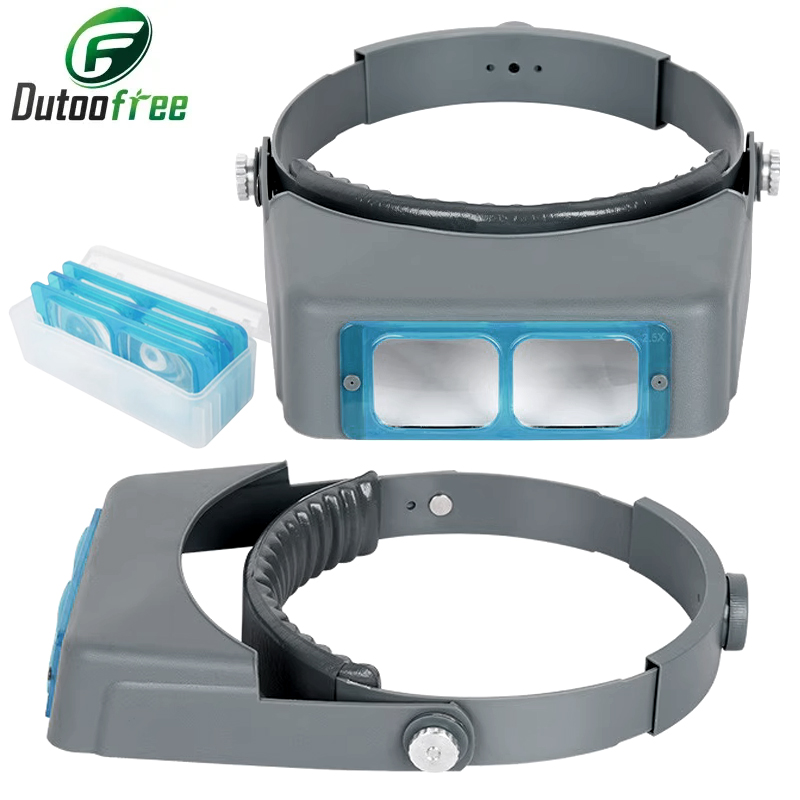 Jewelry Making Glasses - แว่นขยายแบบสวมศีรษะ 1.5X2X2.5X3.5X สำหรับงานซ่อมนาฬิกา ทำเครื่องประดับ และงานเชื่อม