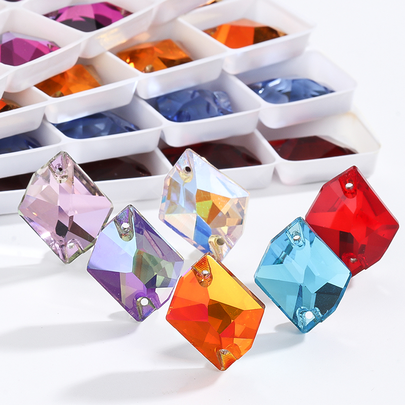 Jewelry Making Glasses - เย็บบน Rhinestone K9คริสตัลหิน Flatback สำหรับเย็บ Strass