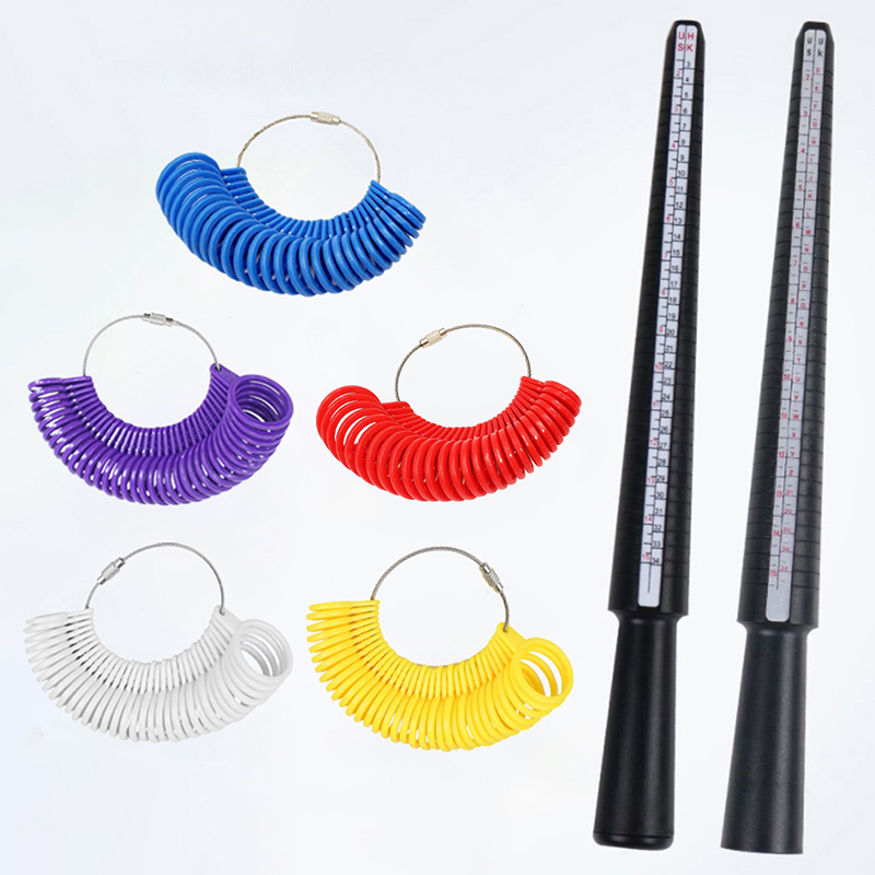 Jewelry Making Uk - เครื่องวัดขนาดแหวนมืออาชีพ KATWAY พร้อมแท่งวัดขนาดนิ้วมือ สำหรับทำเครื่องประดับ ขนาด UK/US