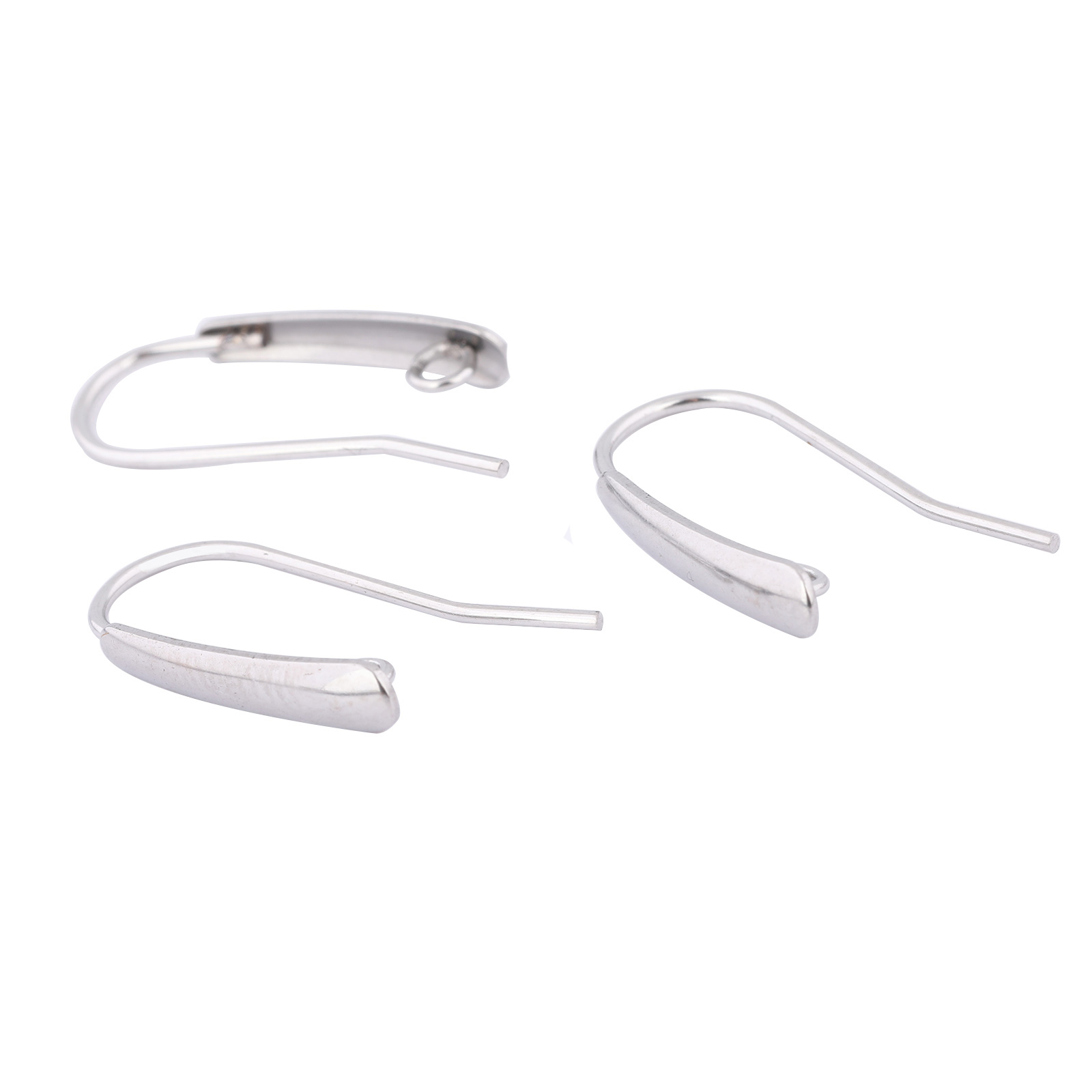 Jewelry Making Thread - 40pcs สแตนเลสสตีลตะขอต่างหูผลการค้นหา LOOP DIY หูลวด Clasps