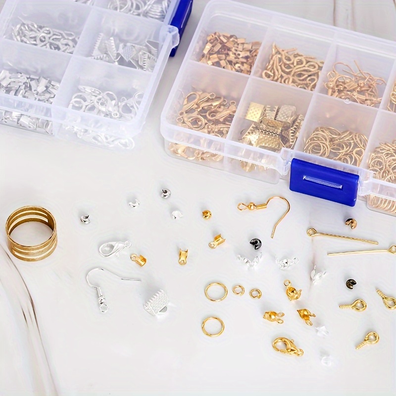 Jewelry Making Tools And Supplies - ชุดอุปกรณ์ทำเครื่องประดับ 1420 ชิ้น 1 กล่อง ชุดทำต่างหู