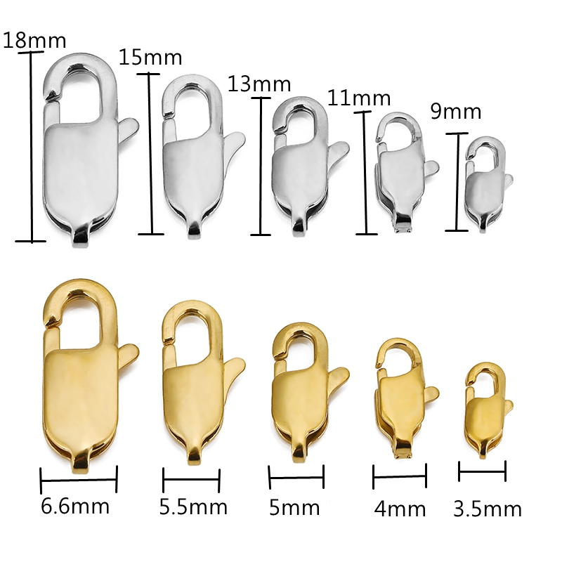 10pcs คุณภาพสูงสแตนเลสสตีลสี่เ - Jewelry Making Gold บทวิจารณ์และราคา