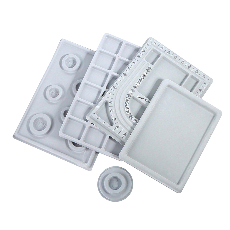 สีเทา Flocked Bead Board สร้อย - Jewelry Making Table บทวิจารณ์และราคา