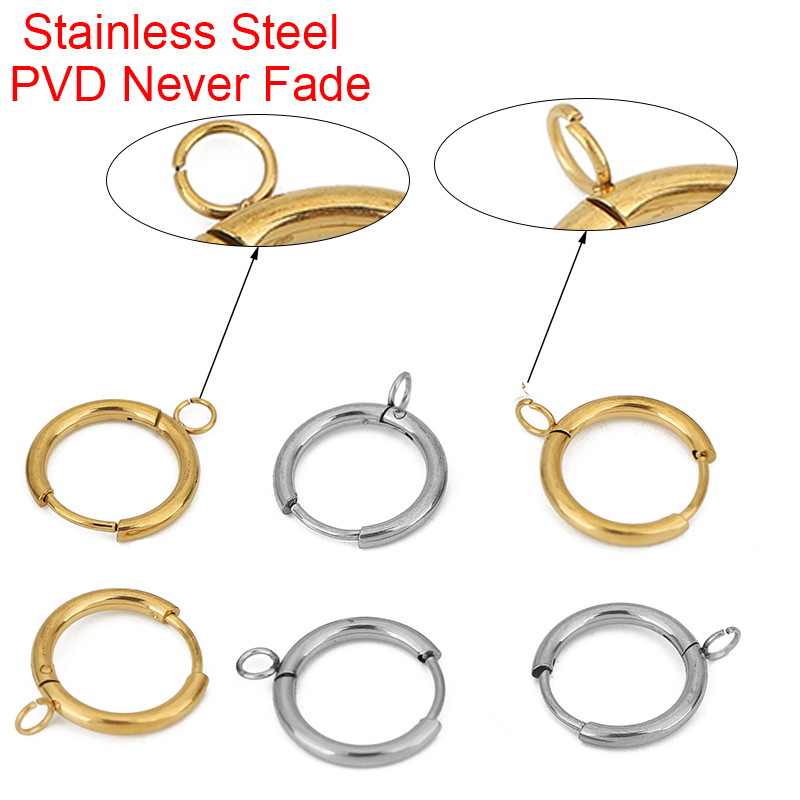 10pcs PVD ไม่เคยจางหายต่างหูตะ - Jewelry Making Thread บทวิจารณ์และราคา