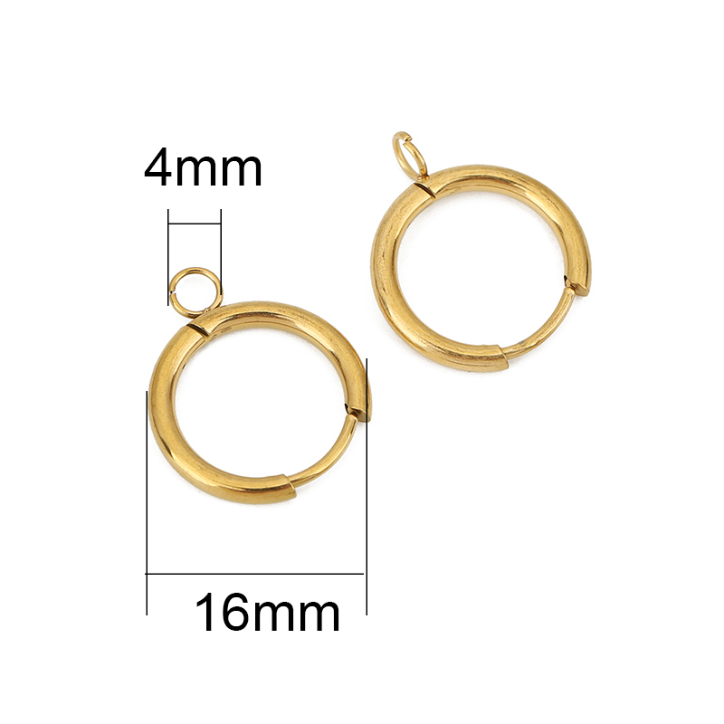 10pcs PVD ไม่เคยจางหายต่างหูตะ - Jewelry Making Thread บทวิจารณ์และราคา