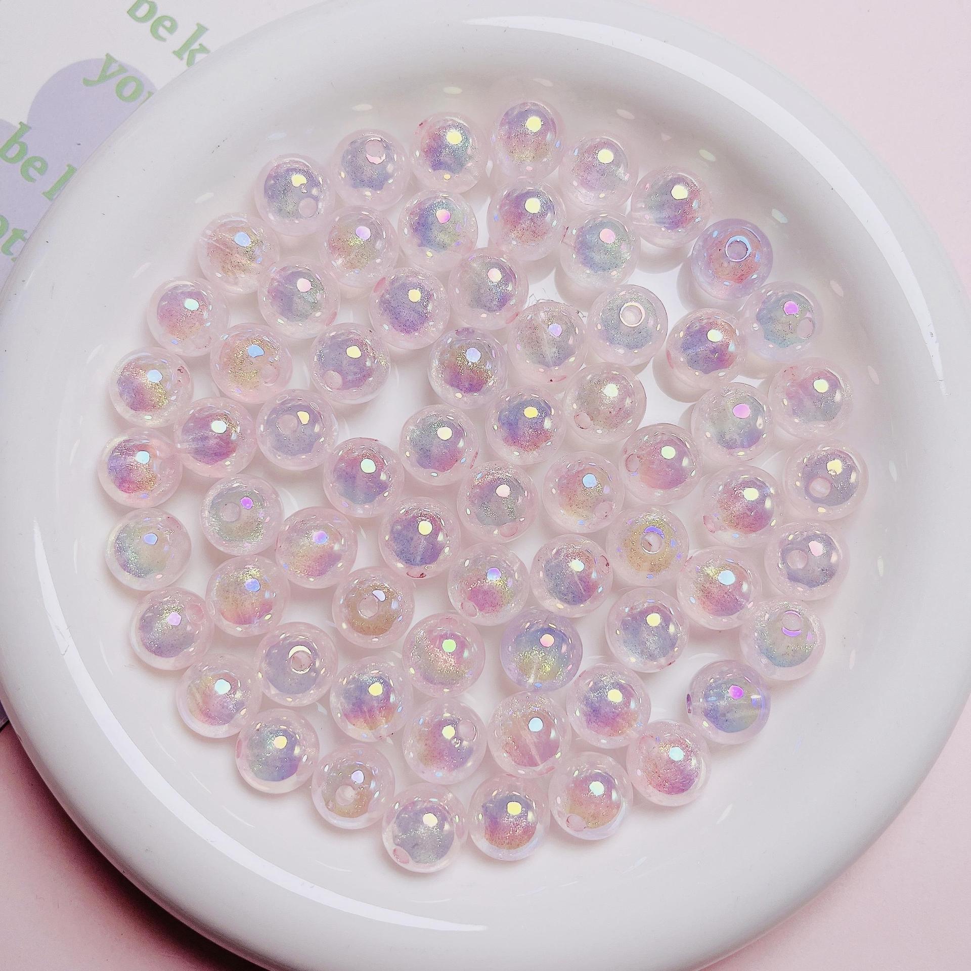 10ชิ้นลูกปัดอะคริลิคสีใสแวววาว - Jewelry Making Ideas With Beads บทวิจารณ์และราคา
