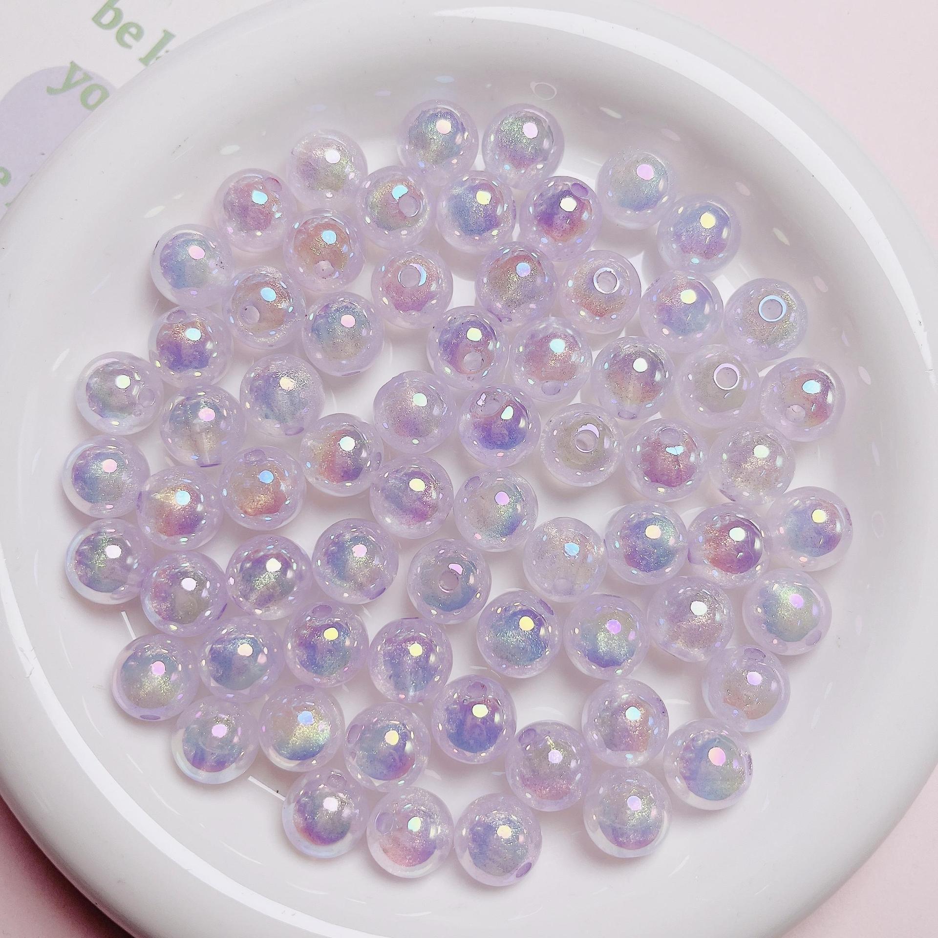 10ชิ้นลูกปัดอะคริลิคสีใสแวววาว - Jewelry Making Ideas With Beads บทวิจารณ์และราคา