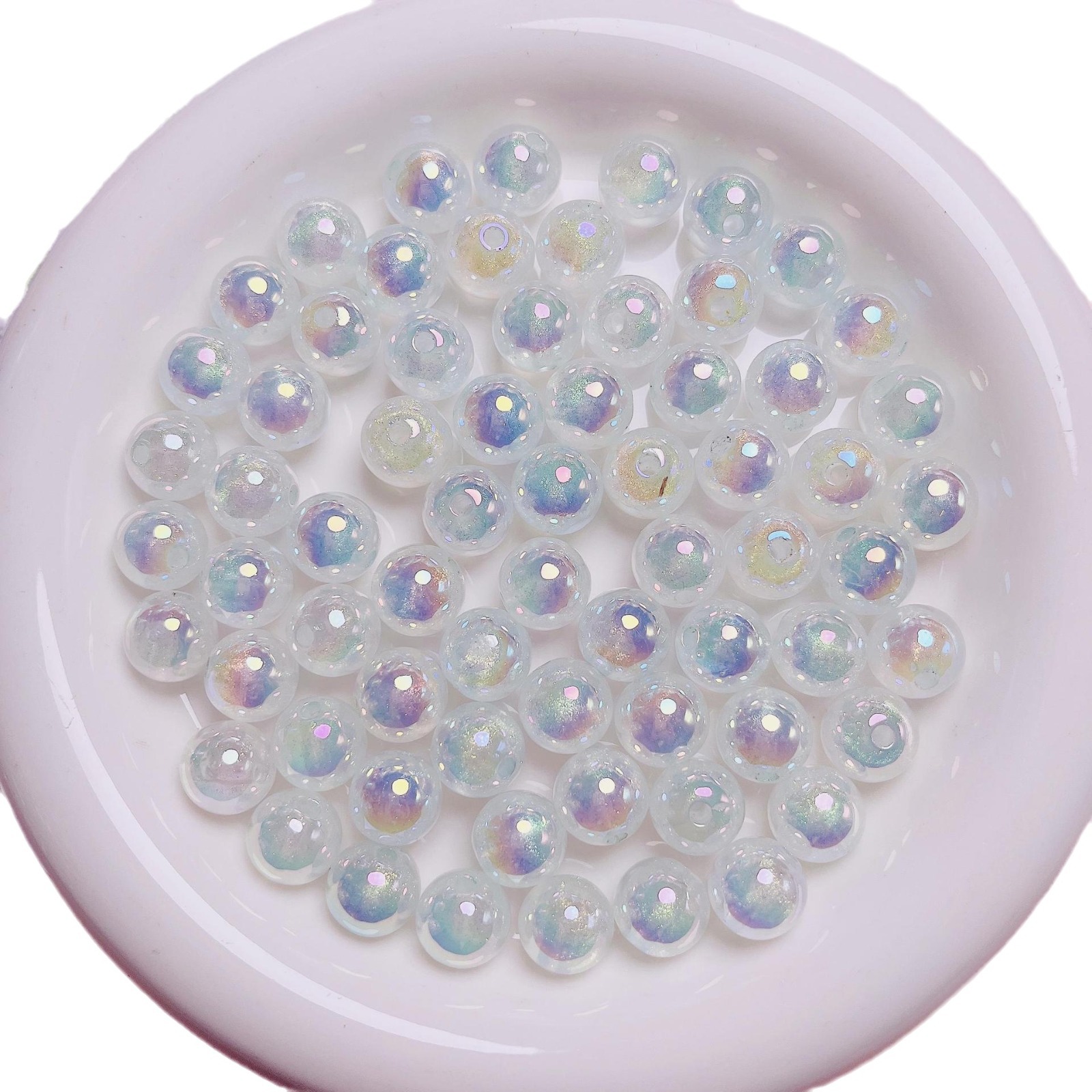 10ชิ้นลูกปัดอะคริลิคสีใสแวววาว - Jewelry Making Ideas With Beads บทวิจารณ์และราคา