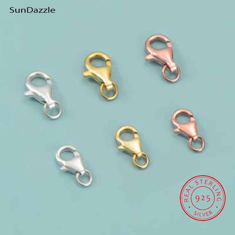 ตัวล็อคแบบก้ามปูเงินแท้ 925 แท - Jewelry Making Gold บทวิจารณ์และราคา