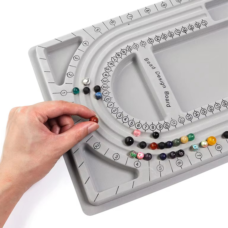 1PC สีเทา Flocked Bead Board ส - Jewelry Making Table บทวิจารณ์และราคา