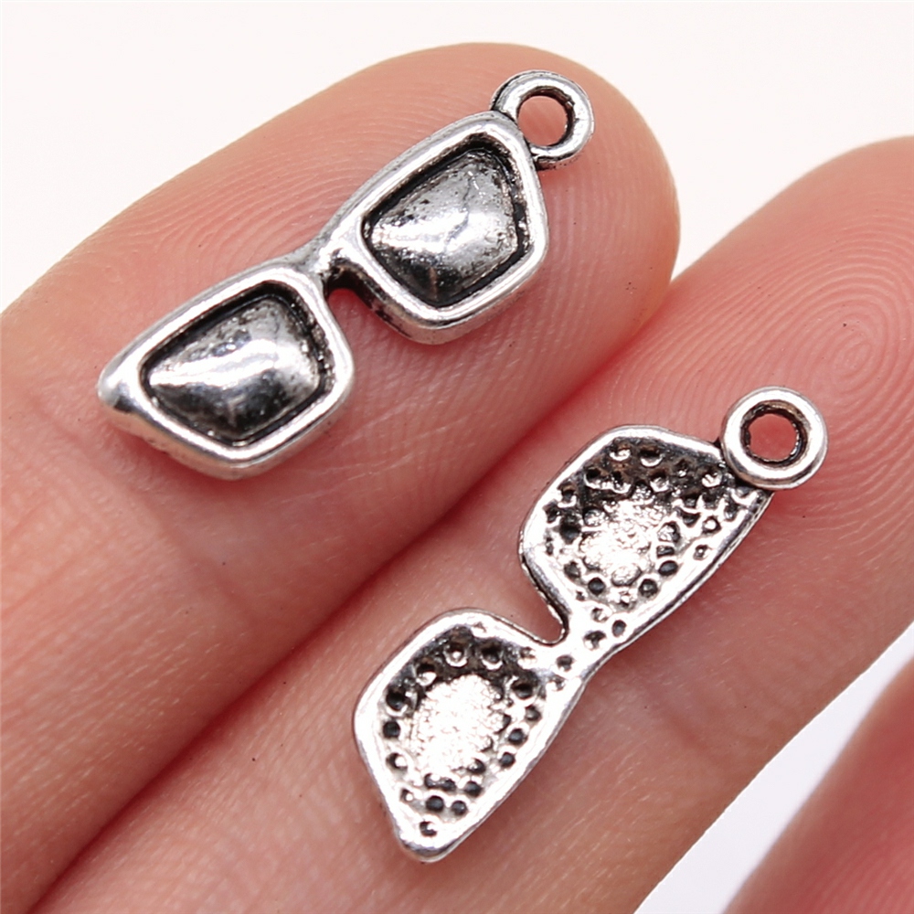 WYSIWYG 10Pcs 21X7มม.แว่นตาจี้ - Jewelry Making Glasses บทวิจารณ์และราคา