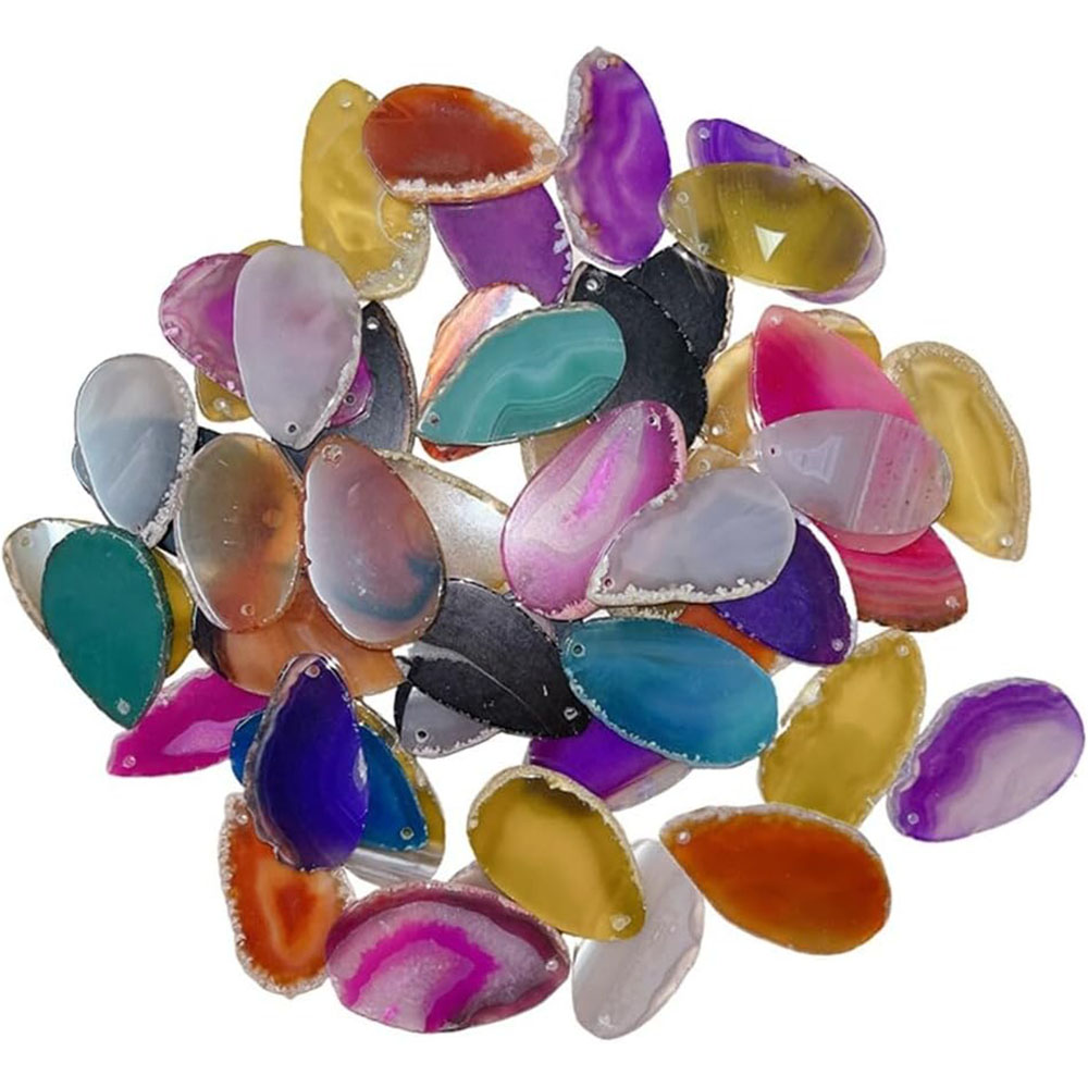 ขัด Agate ชิ้นเจาะ Geodes หินต - Jewelry Making Table บทวิจารณ์และราคา