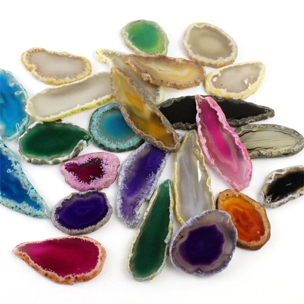 ขัด Agate ชิ้นเจาะ Geodes หินต - Jewelry Making Table บทวิจารณ์และราคา
