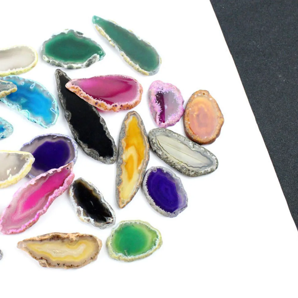 ขัด Agate ชิ้นเจาะ Geodes หินต - Jewelry Making Table บทวิจารณ์และราคา
