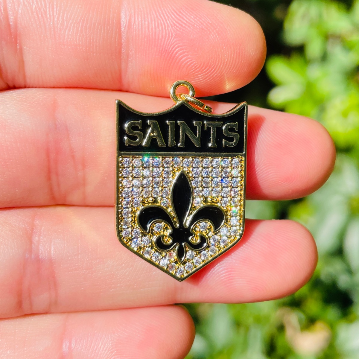 5Pcs Micro Pave Fleur De Lis S - Jewelry Making New Orleans บทวิจารณ์และราคา