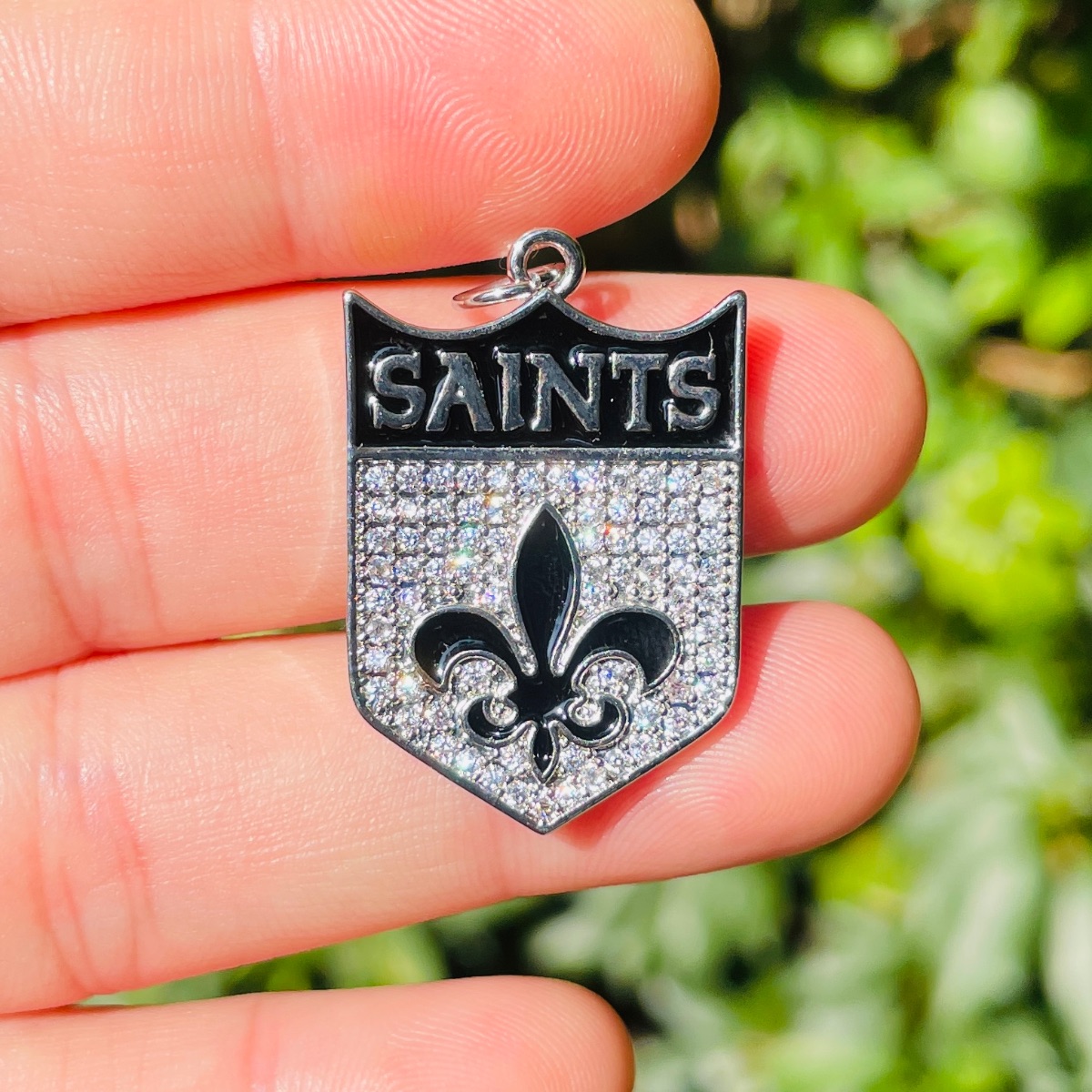 5Pcs Micro Pave Fleur De Lis S - Jewelry Making New Orleans บทวิจารณ์และราคา