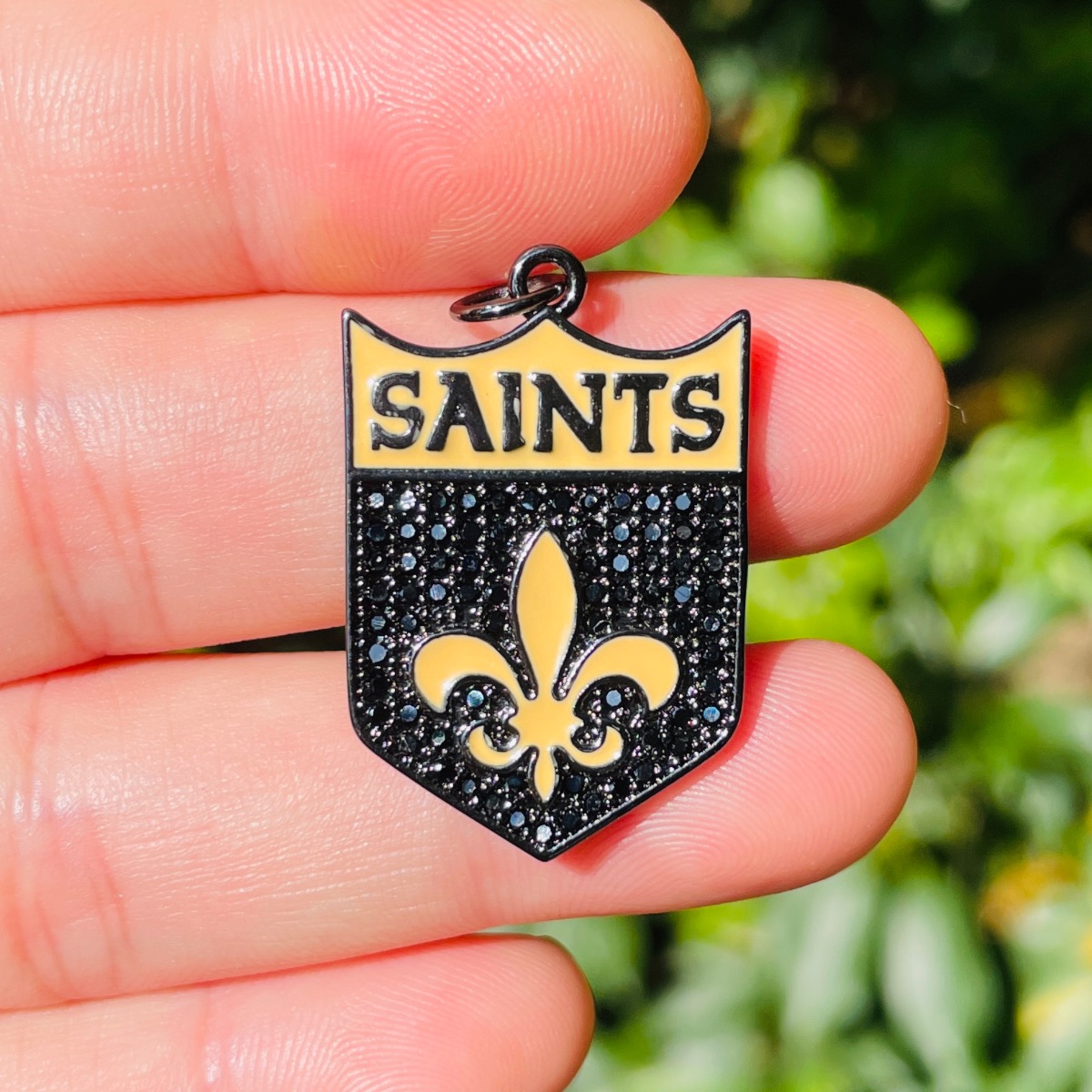 5Pcs Micro Pave Fleur De Lis S - Jewelry Making New Orleans บทวิจารณ์และราคา