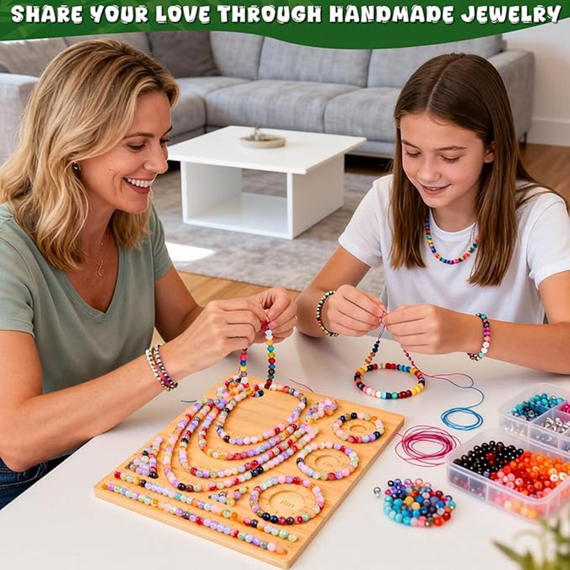 ถาดไม้ไผ่สำหรับร้อยลูกปัด สร้อ - Jewelry Making Table บทวิจารณ์และราคา
