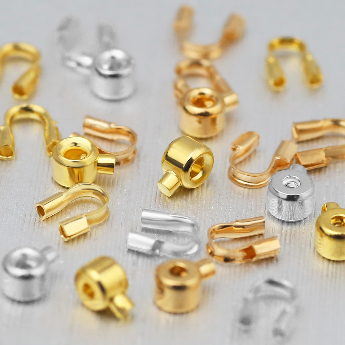 ตัวล็อคแบบลูกปัดทองเหลือง 20 ช - Jewelry Making Thread บทวิจารณ์และราคา