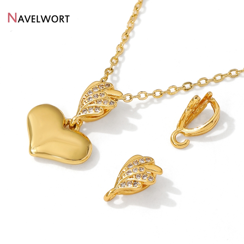 ทองเหลืองชุบทอง 18K พร้อมจี้เพ - Jewelry Making Gold บทวิจารณ์และราคา