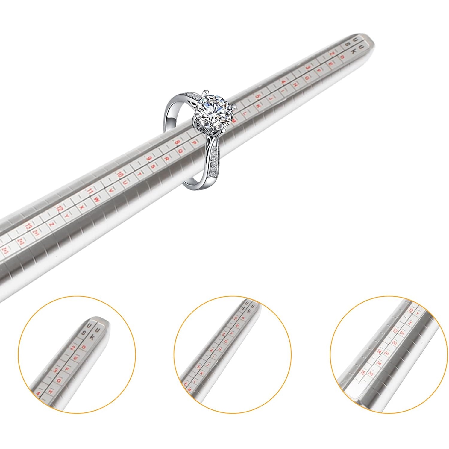 เครื่องวัดขนาดแหวนเหล็กแบบวงแห - Jewelry Making Uk บทวิจารณ์และราคา