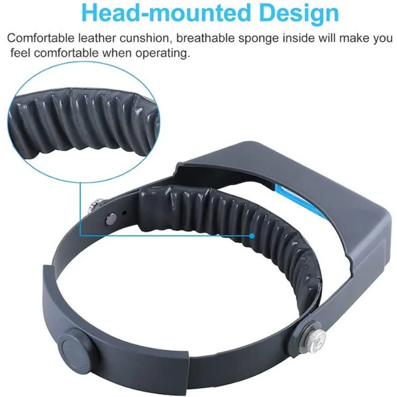 Tungfull แว่นขยายแบบคาดศีรษะ H - Jewelry Making Glasses บทวิจารณ์และราคา