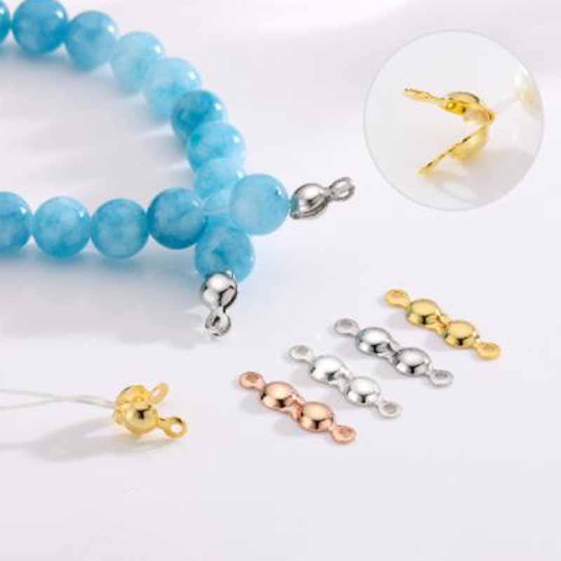 ตัวล็อคปลายลูกปัดเงินแท้ 925 จ - Jewelry Making Gold บทวิจารณ์และราคา