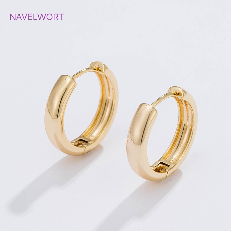 6 ขนาดต่างหูห่วงวงกลมชุบทองของ - Jewelry Making Gold บทวิจารณ์และราคา
