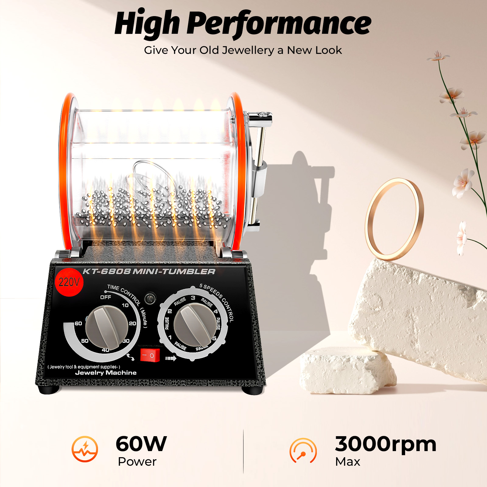 5 Gears เครื่องขัดไฟฟ้า, 60W เ - Jewelry Making Uk บทวิจารณ์และราคา