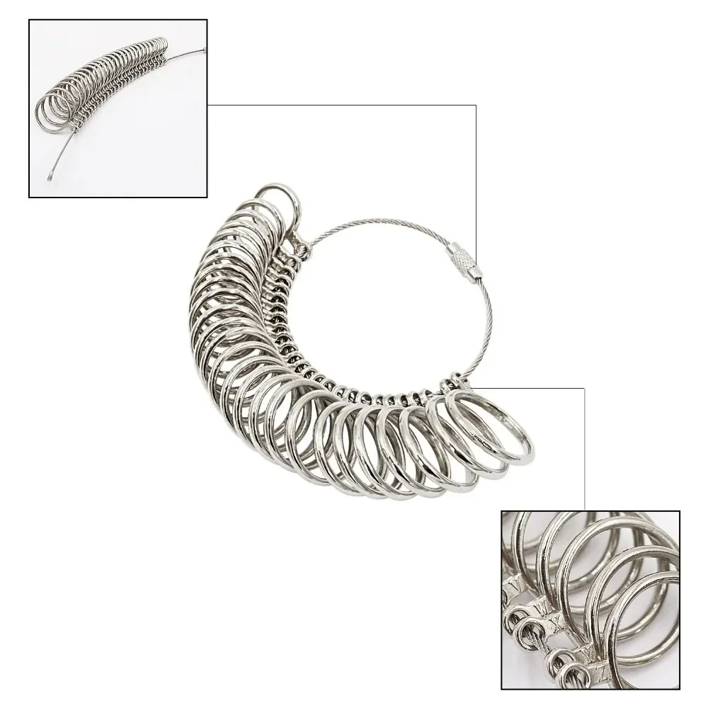 โลหะ HK/US/JP/UK/EU แหวน Sizer - Jewelry Making Uk บทวิจารณ์และราคา