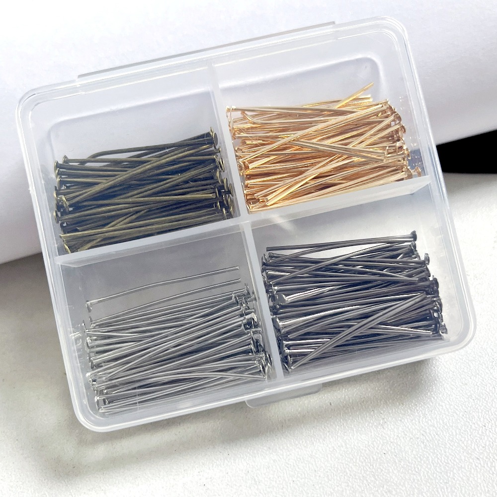 หมุดหัวเหล็กแบบผสม 400 ชิ้น ขน - Jewelry Making Tools And Supplies บทวิจารณ์และราคา
