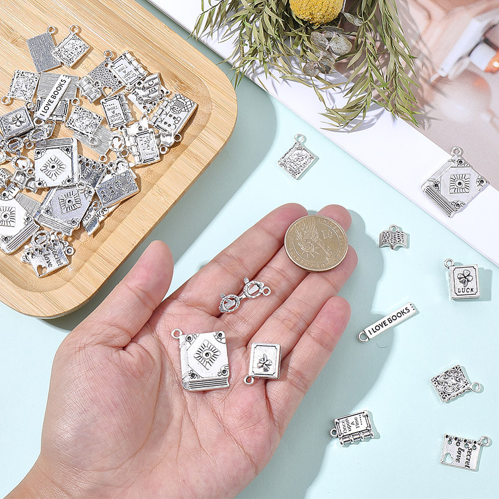 จี้โลหะขนาดเล็ก 60 ชิ้น ธีมหนั - Jewelry Making Classes บทวิจารณ์และราคา