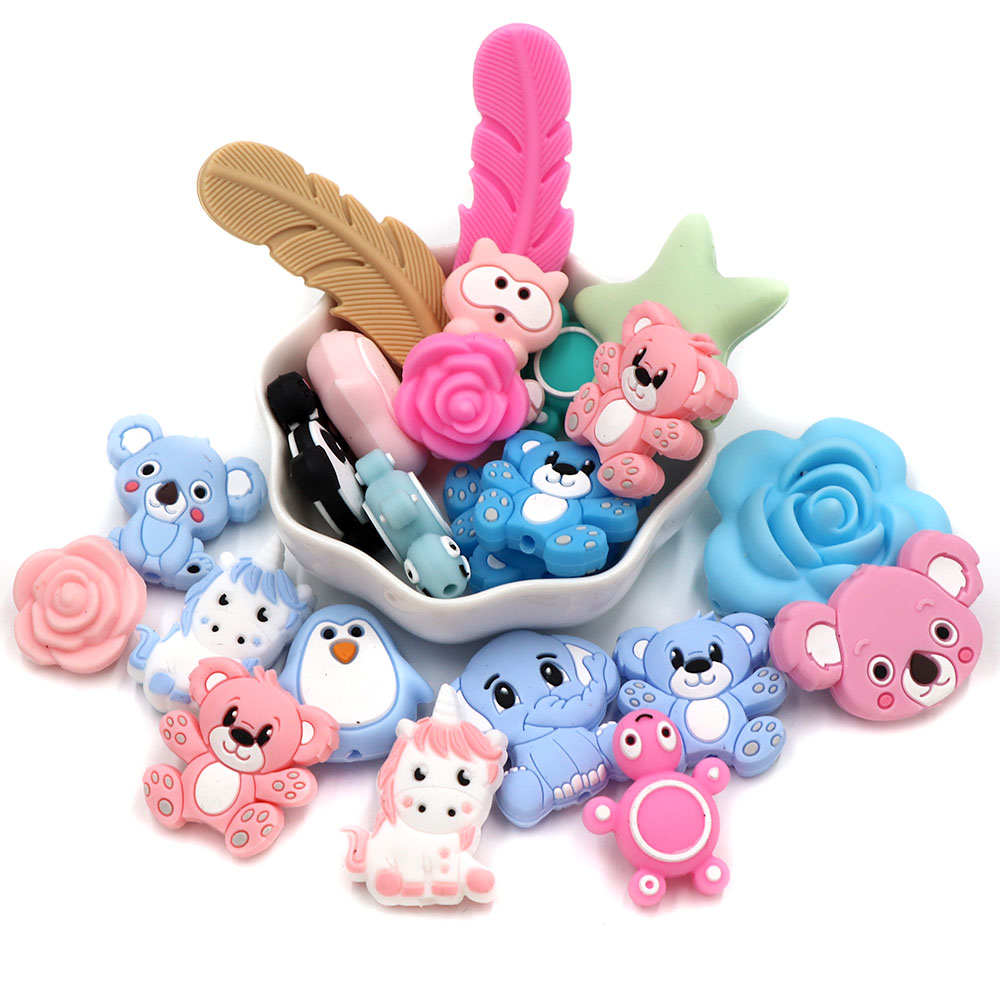 ลูกปัดซิลิโคนรูปสัตว์น่ารัก 10 - Jewelry Making Ideas With Beads บทวิจารณ์และราคา