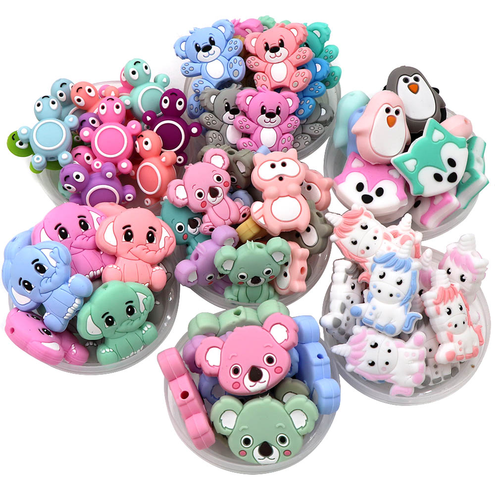 ลูกปัดซิลิโคนรูปสัตว์น่ารัก 10 - Jewelry Making Ideas With Beads บทวิจารณ์และราคา