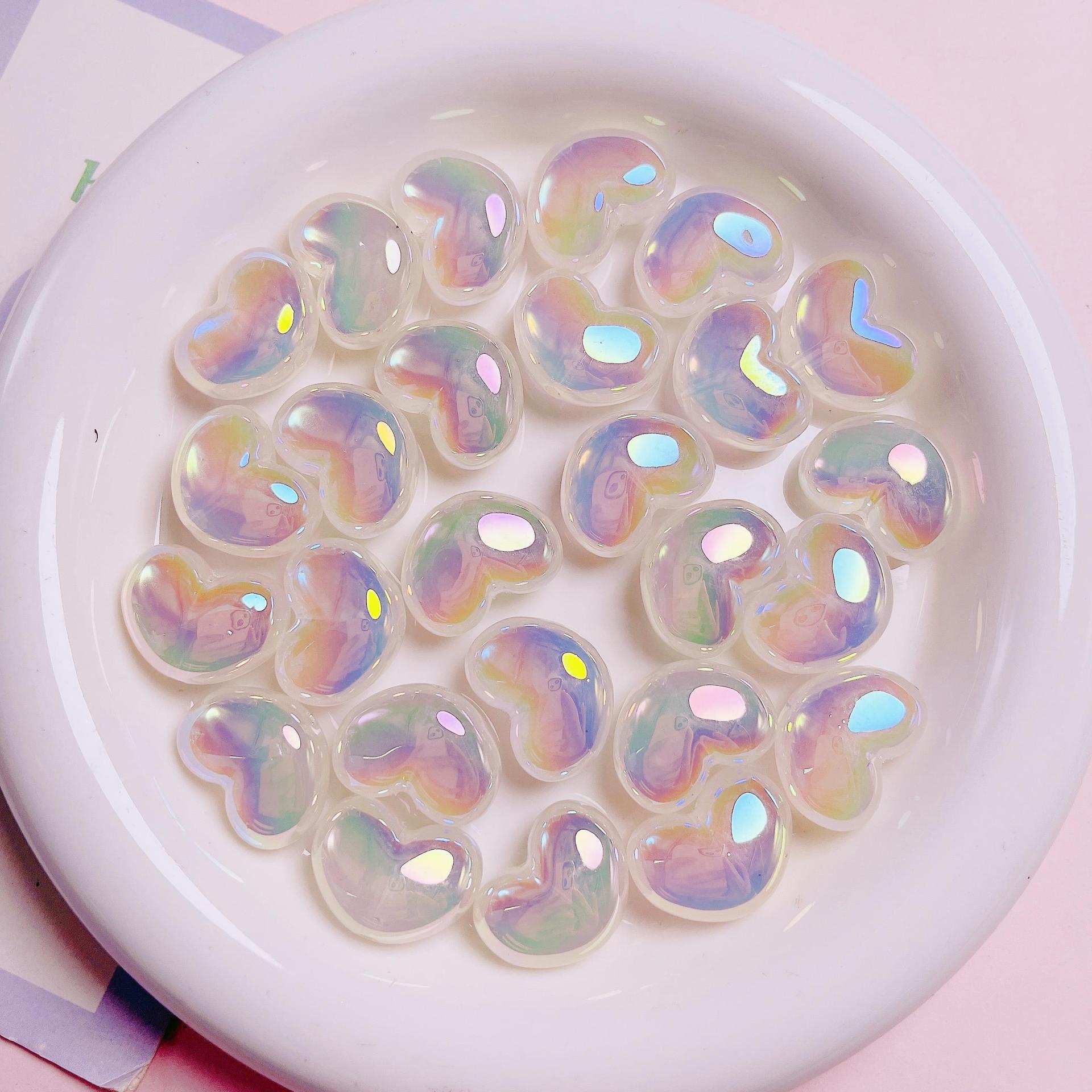 10ชิ้นลูกปัดอะคริลิคสีกลิตเตอร - Jewelry Making Ideas With Beads บทวิจารณ์และราคา