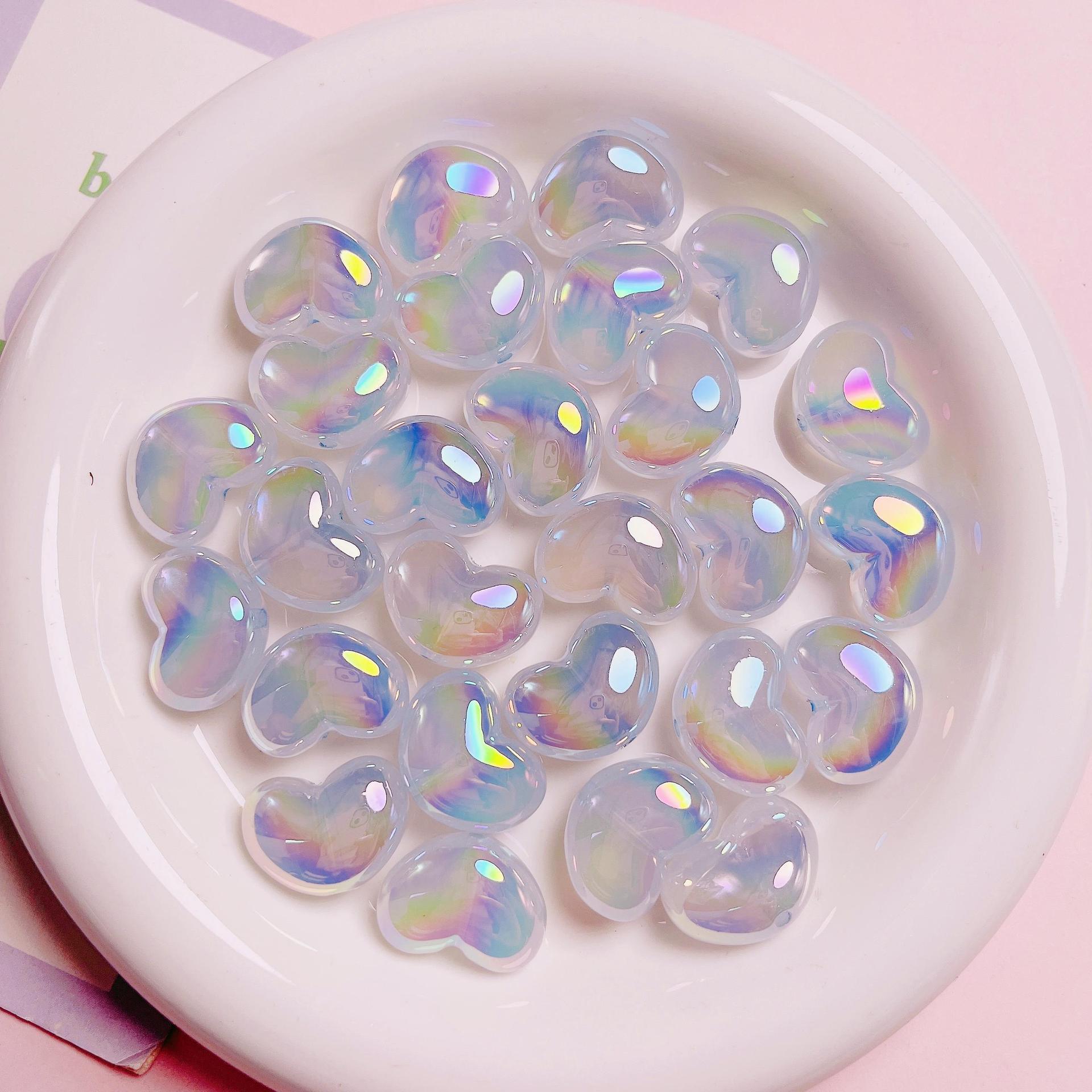 10ชิ้นลูกปัดอะคริลิคสีกลิตเตอร - Jewelry Making Ideas With Beads บทวิจารณ์และราคา