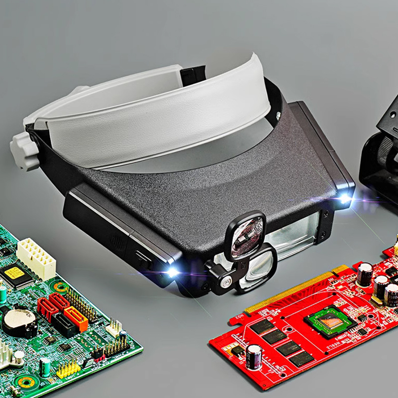 ใหม่แถบคาดศีรษะแว่นขยายไฟ LED  - Jewelry Making Glasses บทวิจารณ์และราคา