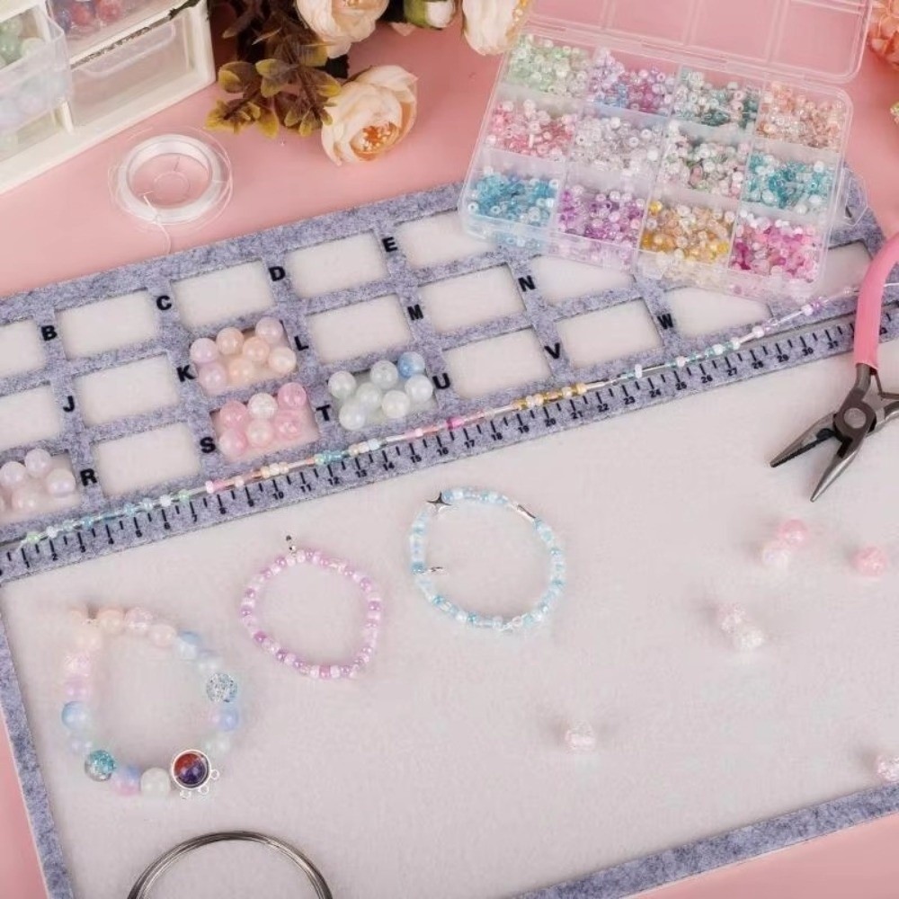 ถาดใส่ลูกปัดแบบสักหลาด แผ่นสัก - Jewelry Making Table บทวิจารณ์และราคา