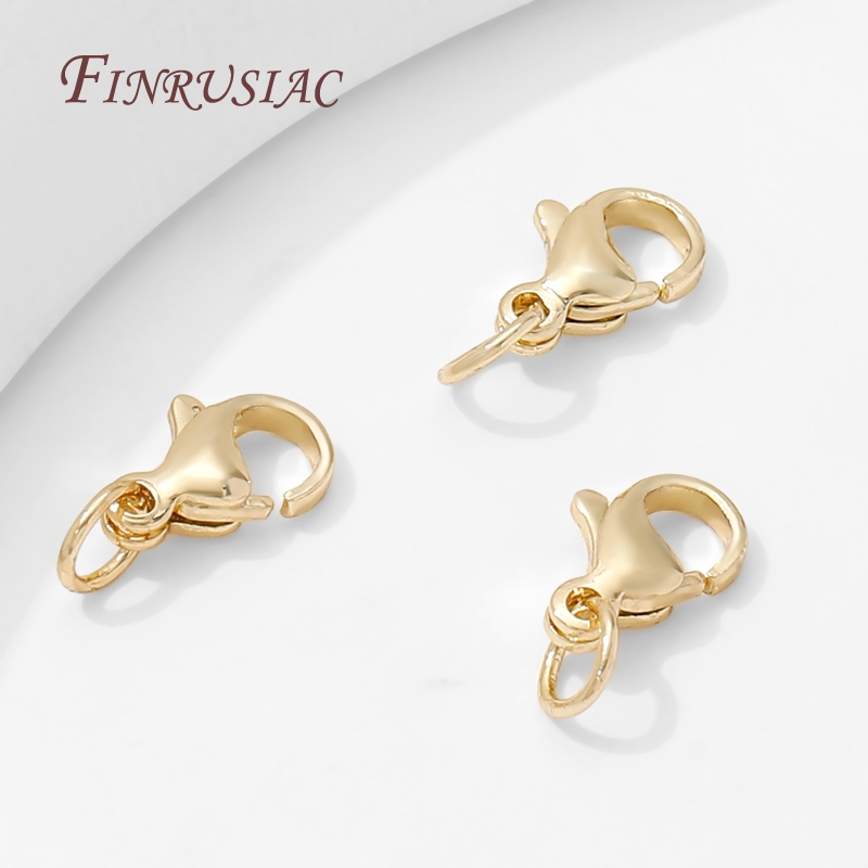 ตัวล็อคแบบก้ามปูชุบทองสแตนเลสข - Jewelry Making Gold บทวิจารณ์และราคา