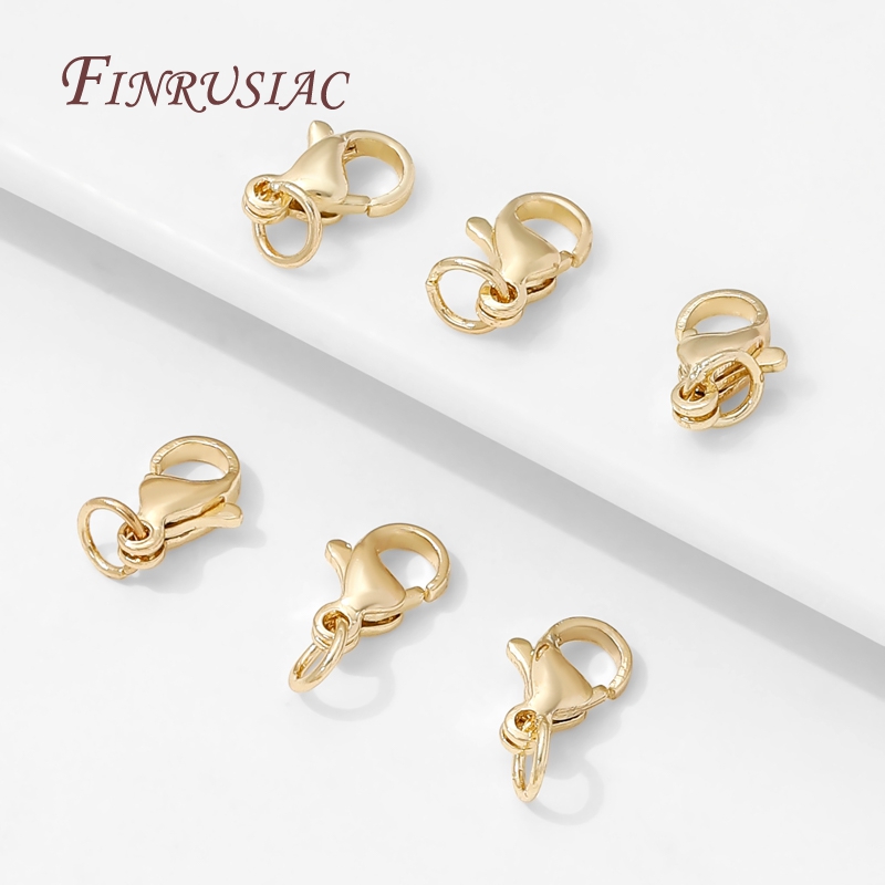 ตัวล็อคแบบก้ามปูชุบทองสแตนเลสข - Jewelry Making Gold บทวิจารณ์และราคา