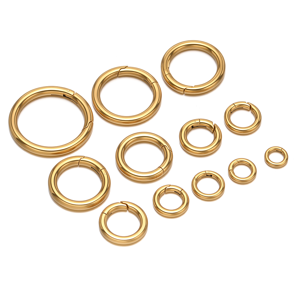 ตัวล็อคสปริงทรงกลม 2 ชิ้น/ล็อต - Jewelry Making Gold บทวิจารณ์และราคา