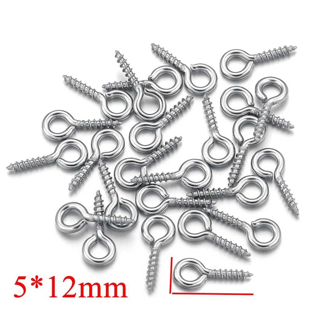 100 ชิ้น/ล็อตสแตนเลสมินิสกรู P - Jewelry Making Tools And Supplies บทวิจารณ์และราคา