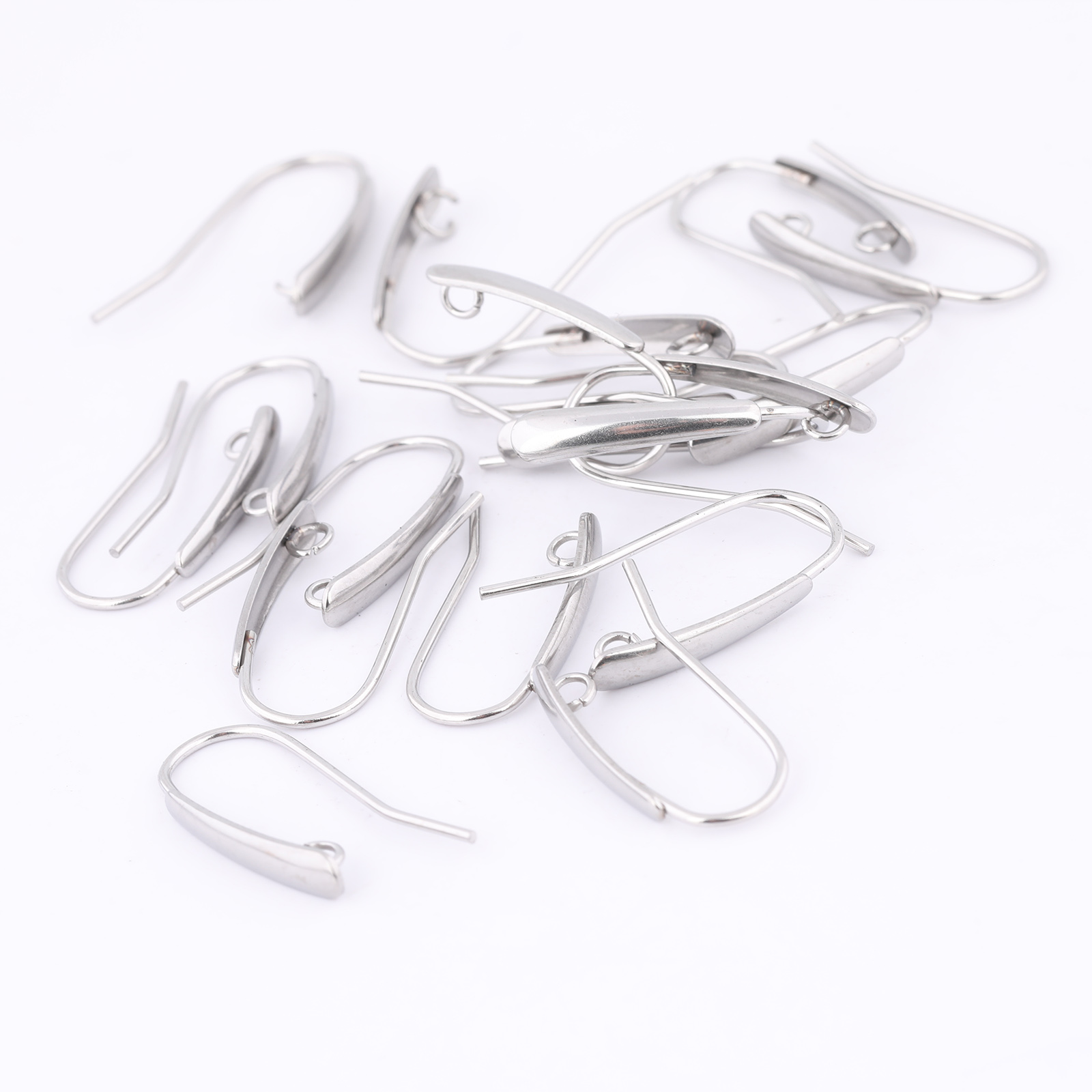 40pcs สแตนเลสสตีลตะขอต่างหูผลก - Jewelry Making Thread บทวิจารณ์และราคา