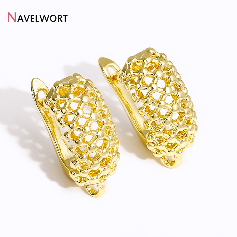 ตะขอเกี่ยวต่างหูแบบกลวงชุบทอง  - Jewelry Making Gold บทวิจารณ์และราคา